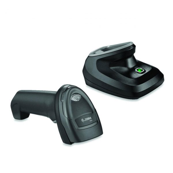безжичен черен баркод скенер Zebra DS2278 Bluetooth отделно от стойката