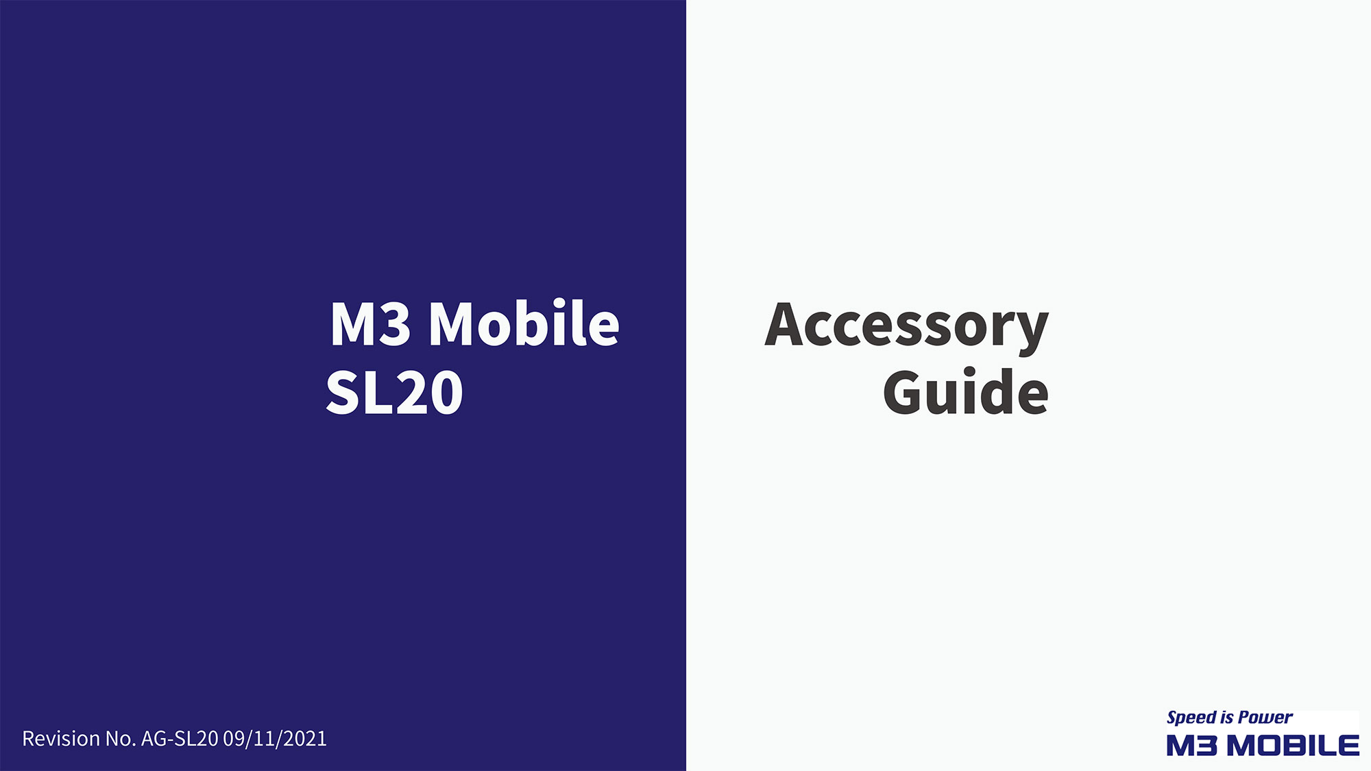 M3 Mobile SL20 - наръчник с аксесоари EN - страница 1