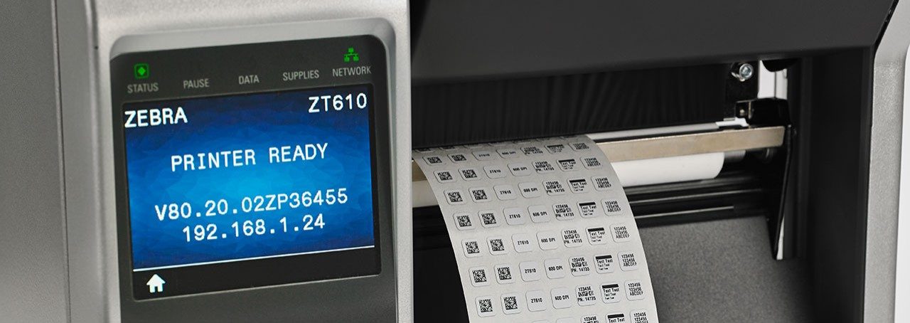 принтер zebra zt610 - детайл дисплей